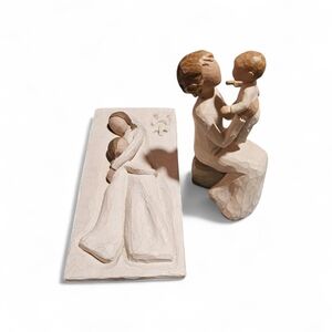 Vintage Willowtree Demdaco mother daughter hanging plague and grandmother set